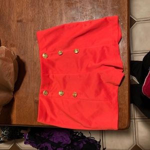 Size small high-rise shorts